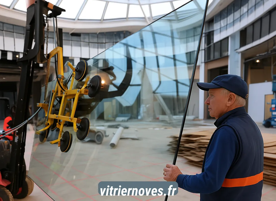 Remplacement de vitrine magasin Noves